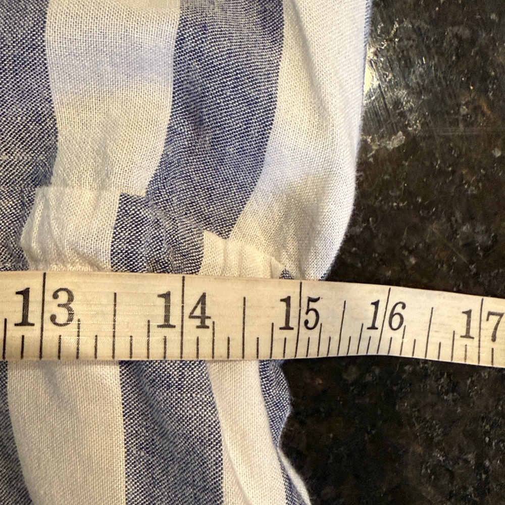 Rails Wren Seattle Stripe Linen/Rayon Dress Size Medium - Picture 8 of 13